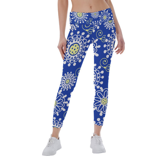 Dizzy Pickle Coming Up Daisies BY Women's Pickleball Leggings Mid-Fit