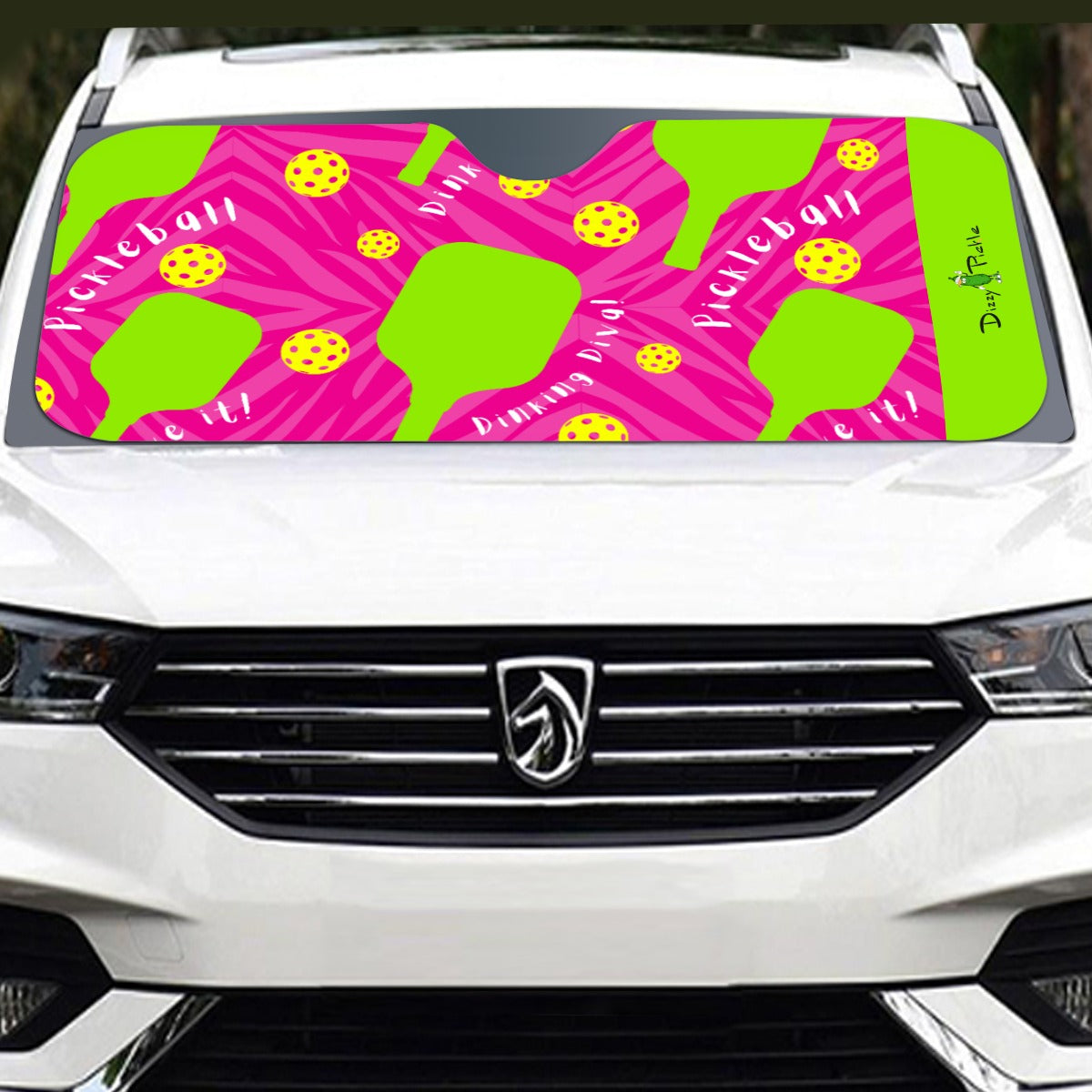 Dizzy Pickle Dinking Diva PG Pickleball Windshield Sunshade