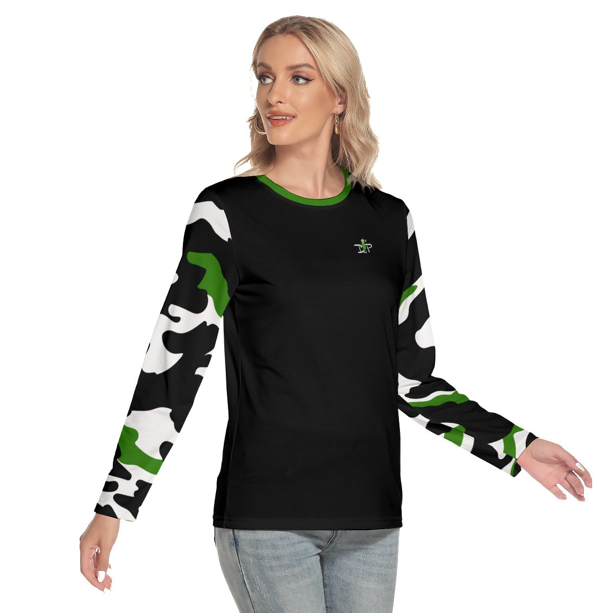 Kati - O-neck Long Sleeve T-Shirt by Dizzy Pickle