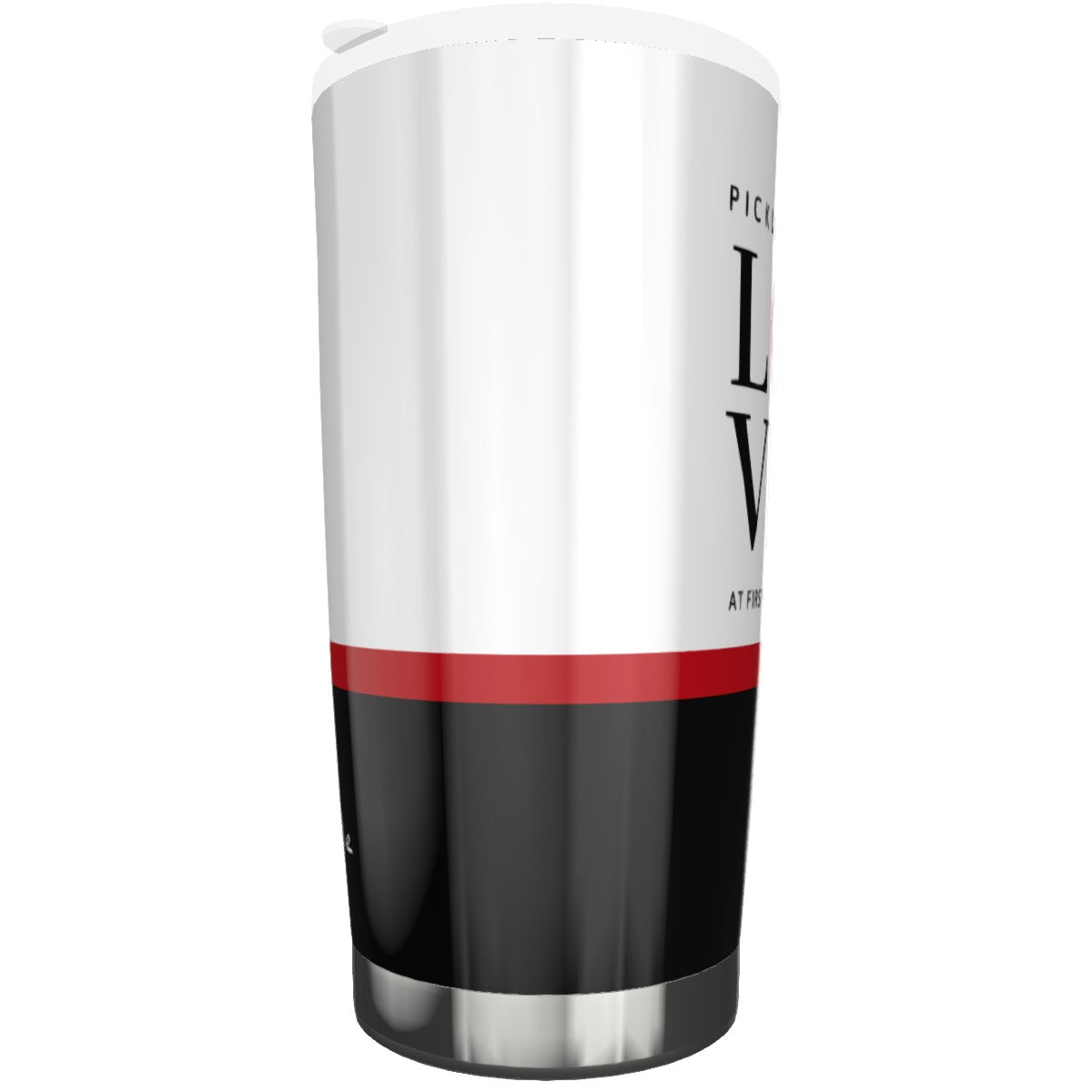 Dizzy Pickle Love at First Serve Red/Black Tumbler 20oz with Lid