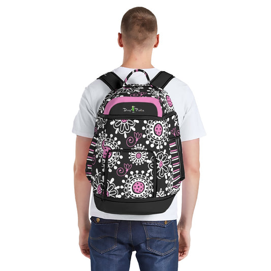 Dizzy Pickle Coming Up Daisies BP Large Courtside Pickleball Multi-Compartment Backpack with Adjustable Straps