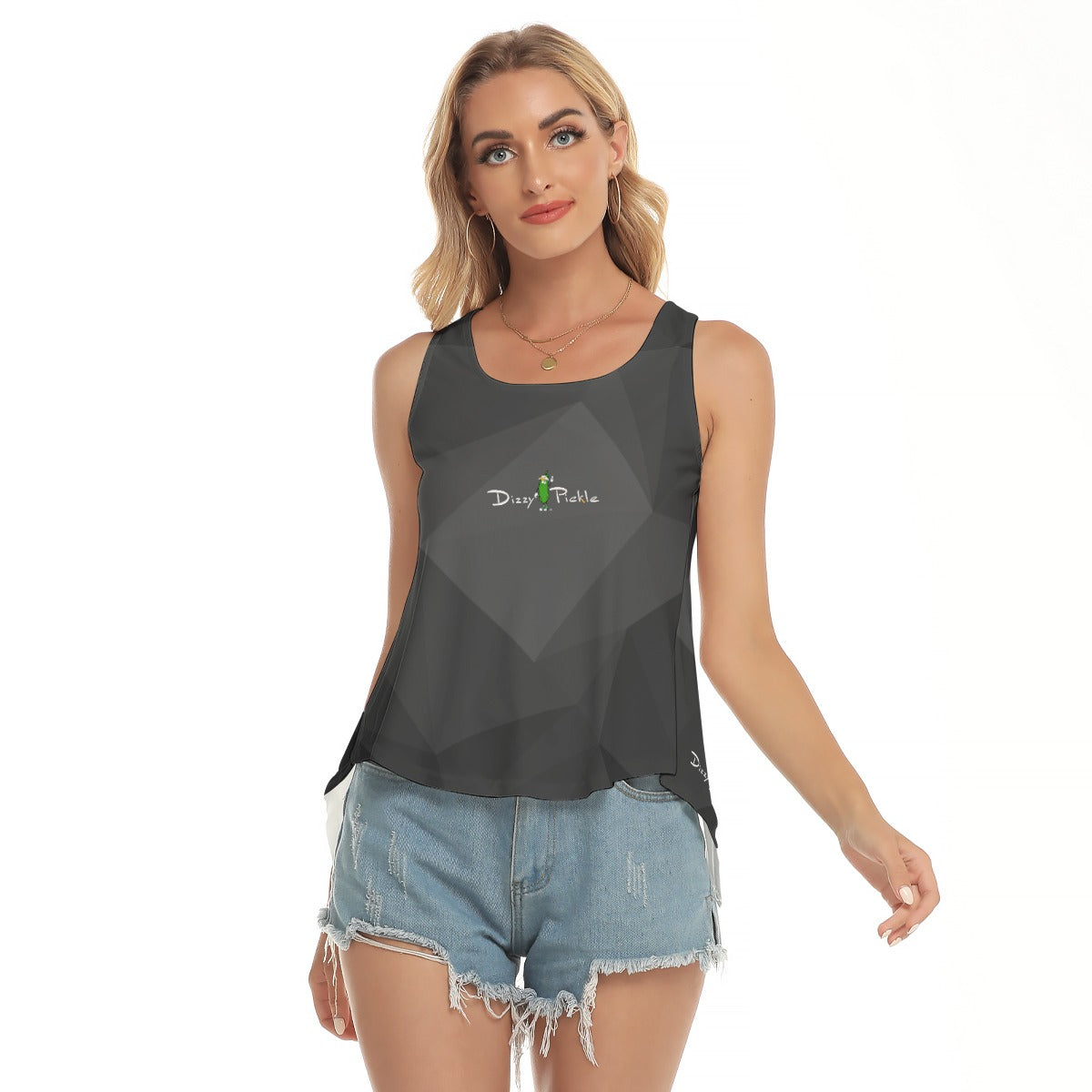 Dizzy Pickle Women's Pickleball Open-Backed Sleeveless Tank Top 5T66L