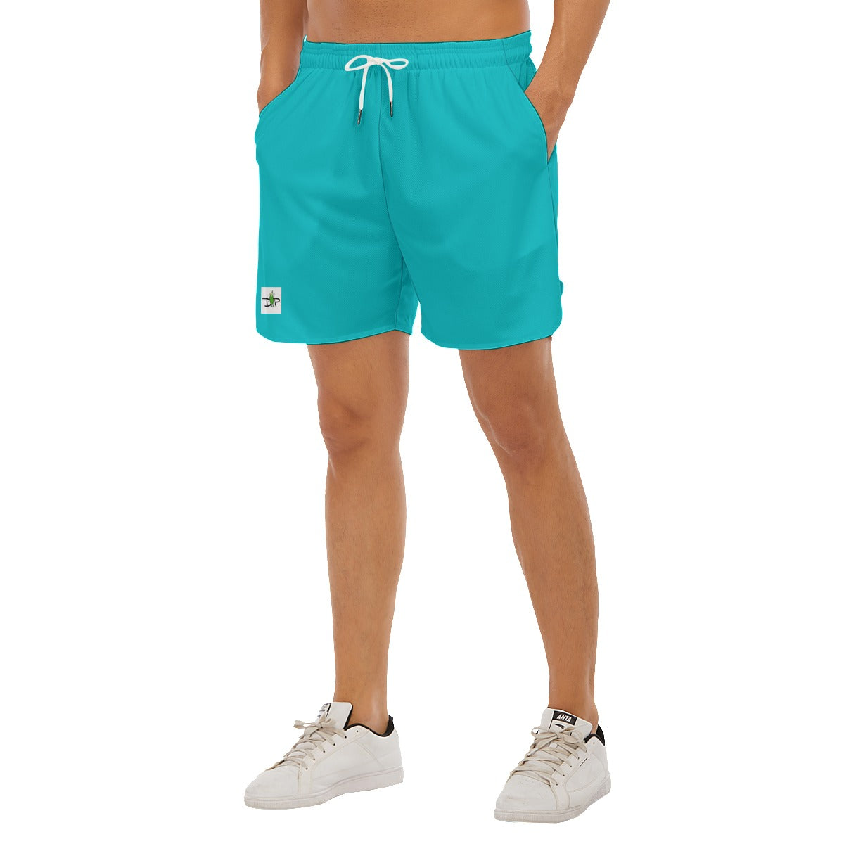 Dizzy Pickle DZY P Classic Men's Side Split Pickleball Court Shorts with Pockets Cool Teal