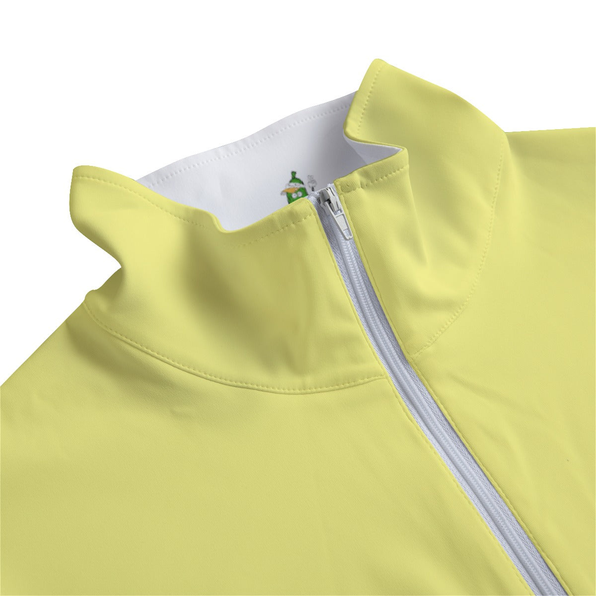 DZY P Classic - Daffodil Yellow - Women's Quarter Zip Long Sleeve Casual Pullover by Dizzy Pickle