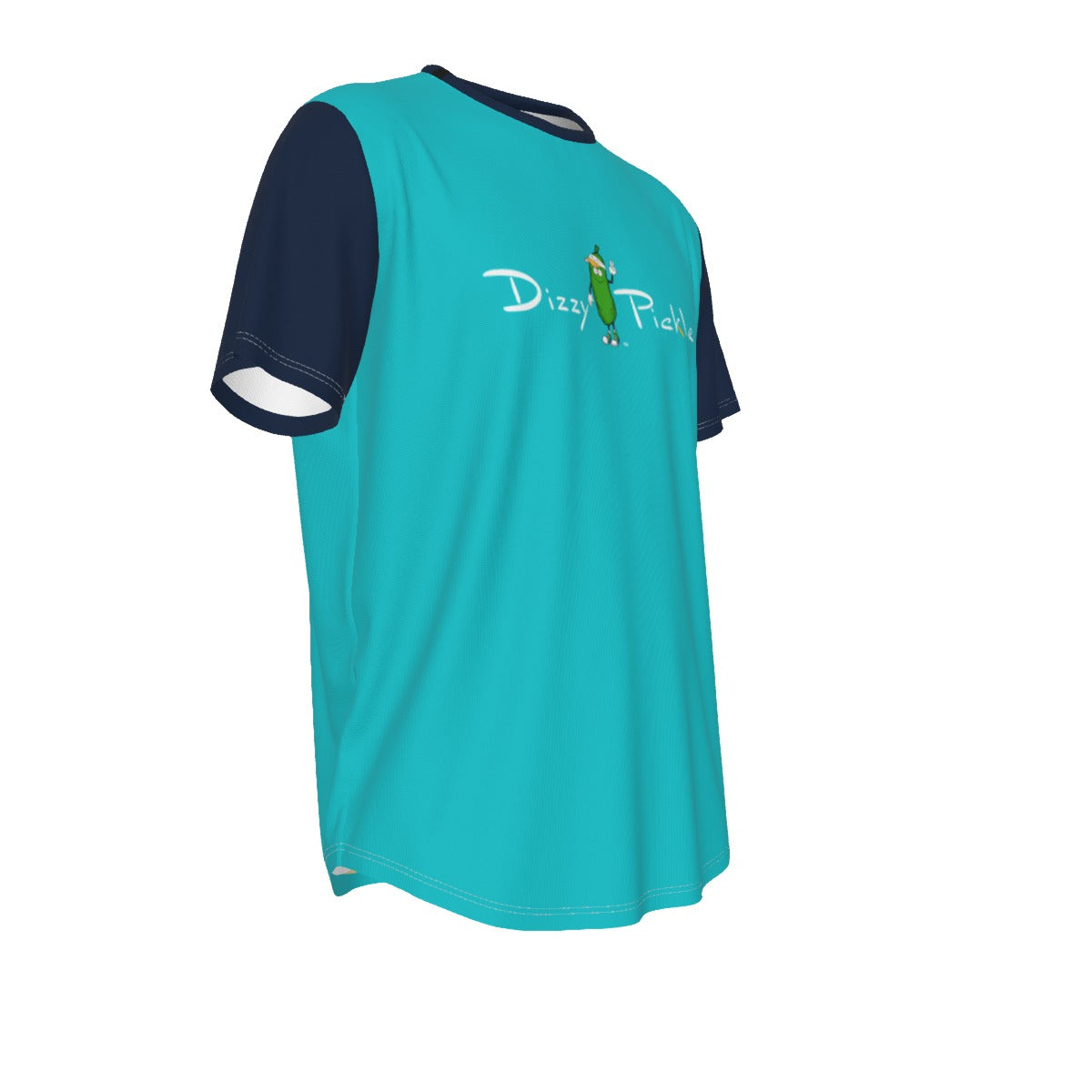 DZY P Classic - Teal/Navy - Men's Short Sleeve Rounded Hem by Dizzy Pickle