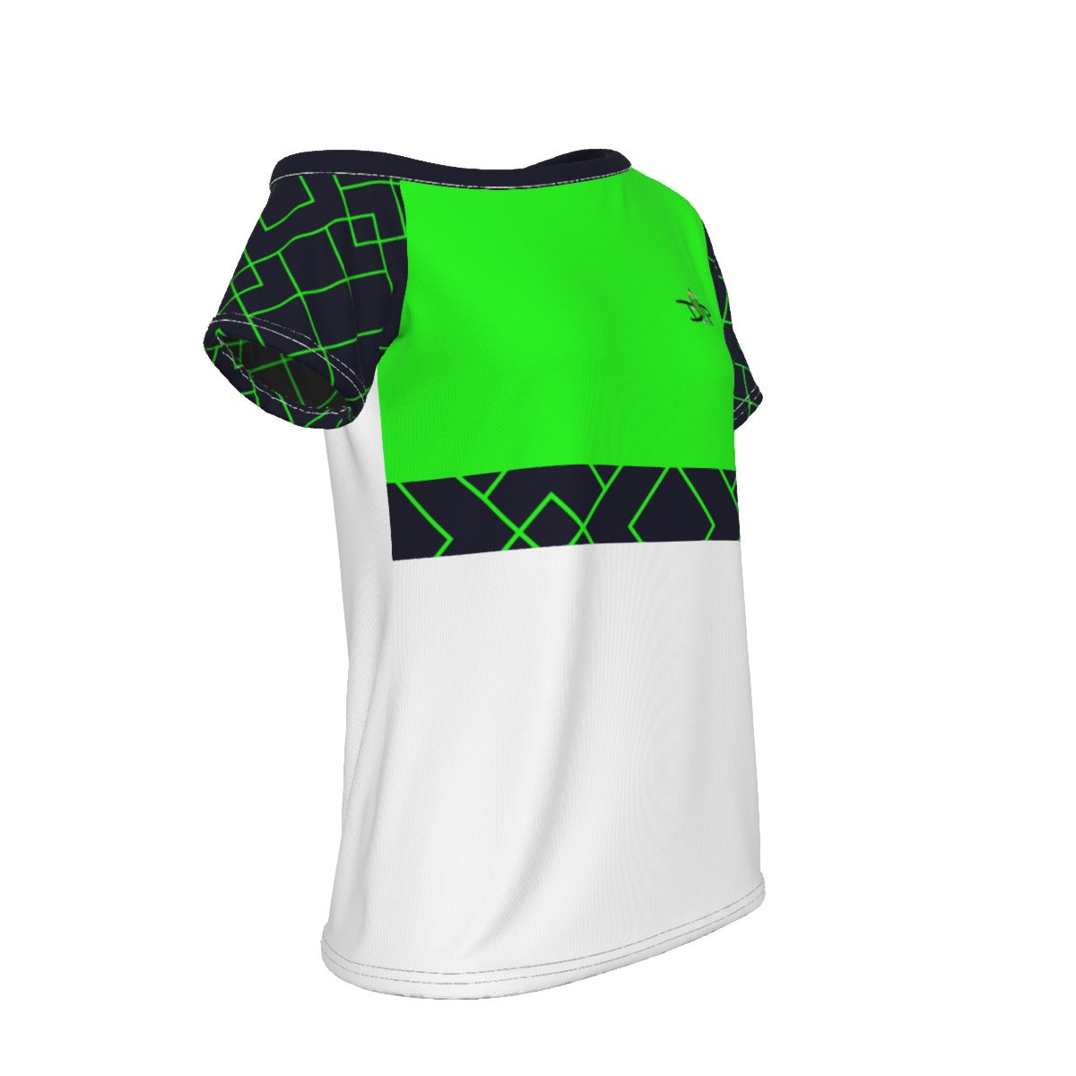 Lisa - Green - Women's Pickleball Off-The-Shoulder Sport T-Shirt by Dizzy Pickle