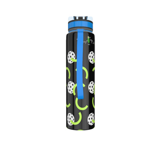 Dizzy Pickle Believe Black Women's Pickleball Sport Water Bottle 32oz