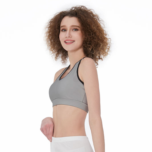 DZY P Classic - Gray - Racerback Sports Bra by Dizzy Pickle