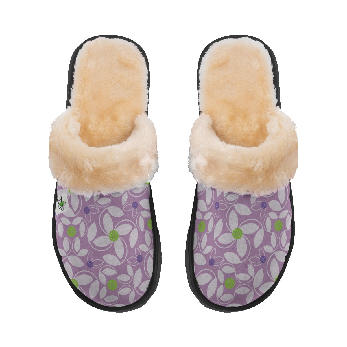 Dizzy Pickle Beth Lavender Women's Pickleball Plush Slippers