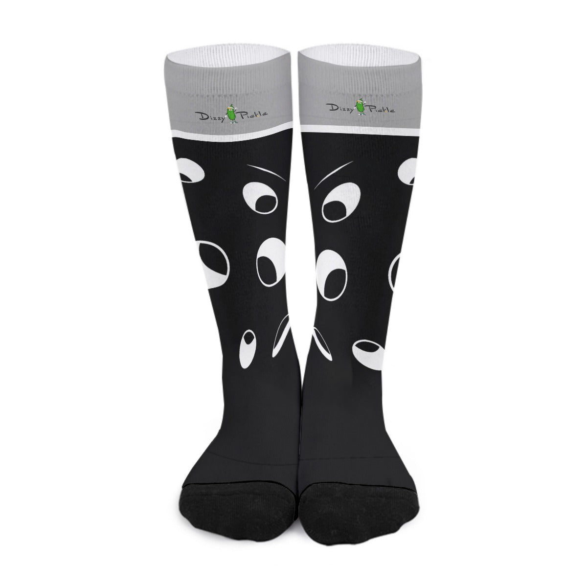 Lisa - BW - Pickleball Long Socks by Dizzy Pickle
