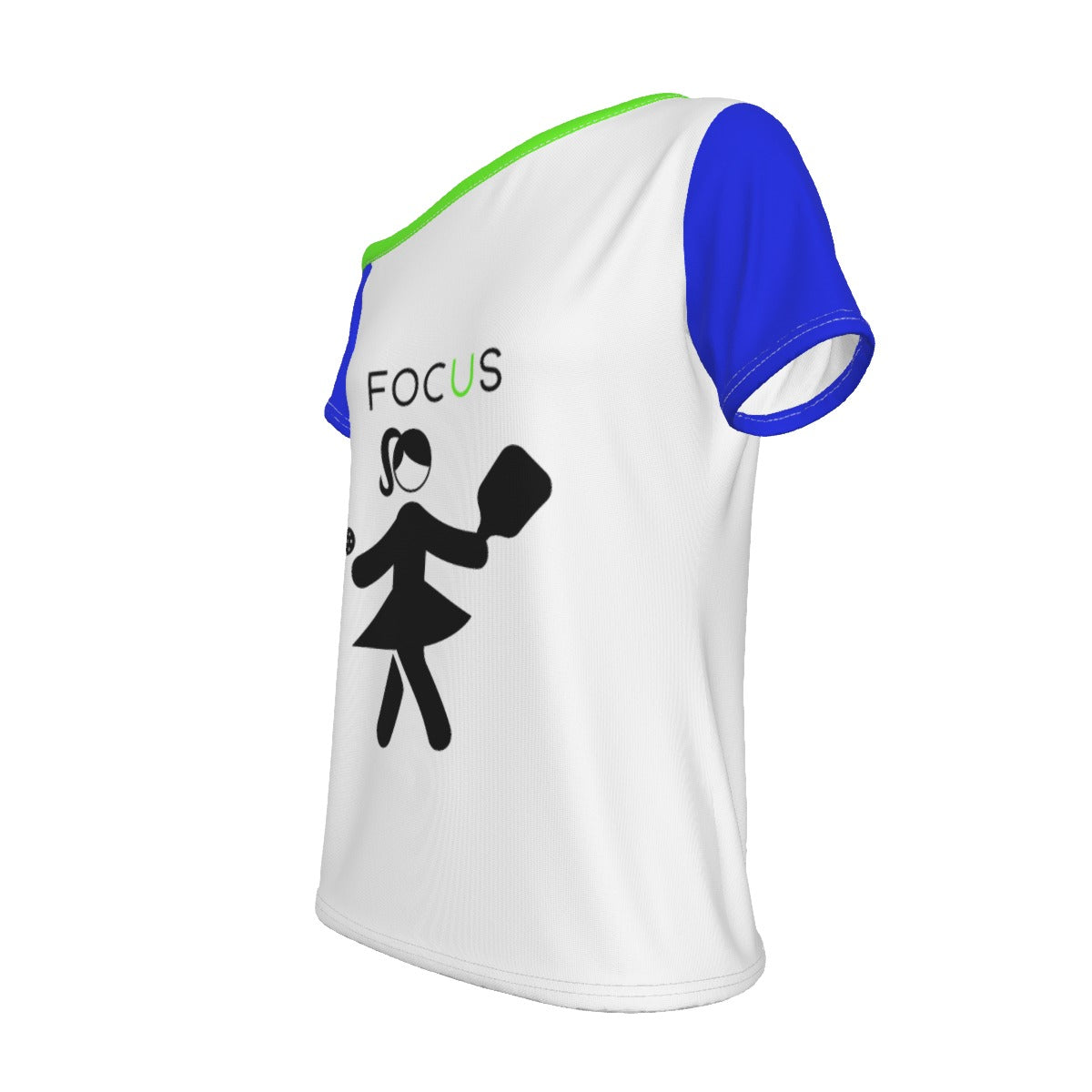 Dizzy Pickle FOCUS Women's Pickleball Off-The-Shoulder Sports T-shirt