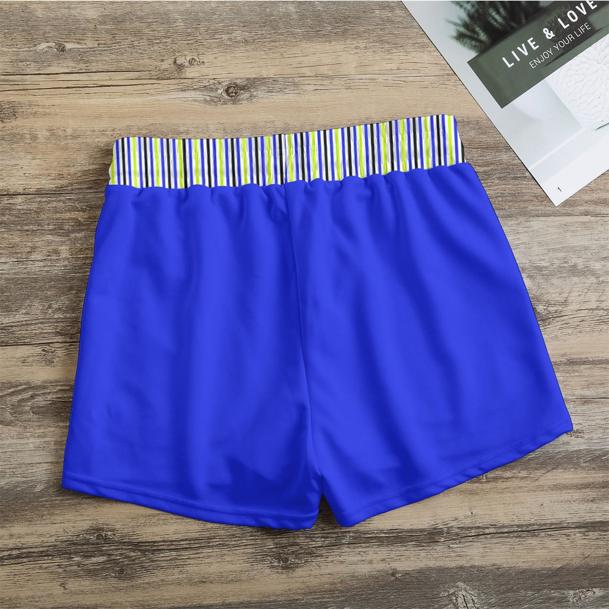 Dizzy Pickle Connie Stripes Women's Pickleball Casual Shorts with Pockets Cobalt