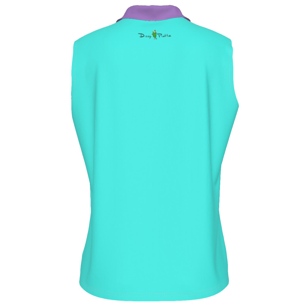 Dizzy Pickle Emily Teal Women's Pickleball Sleeveless Polo Shirt