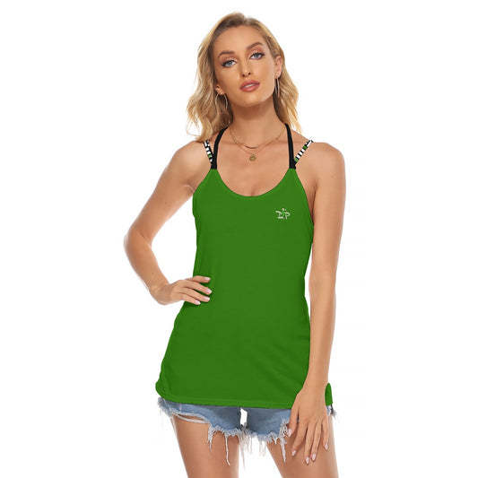 Kati - Green - Women's Pickleball Halter Top by Dizzy Pickle