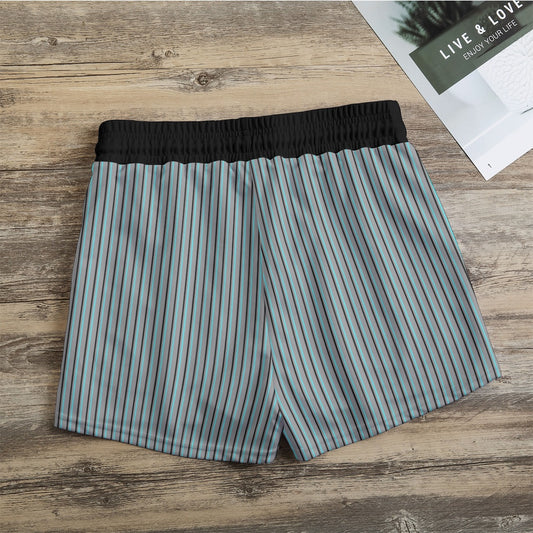 Shelby - Black - Stripes - Pickleball Casual Shorts by Dizzy Pickle