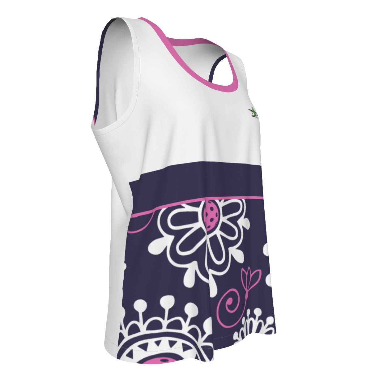 Dizzy Pickle Coming Up Daisies PPW Main Women's Pickleball Sleeveless Sports Tank Top Plum Pink