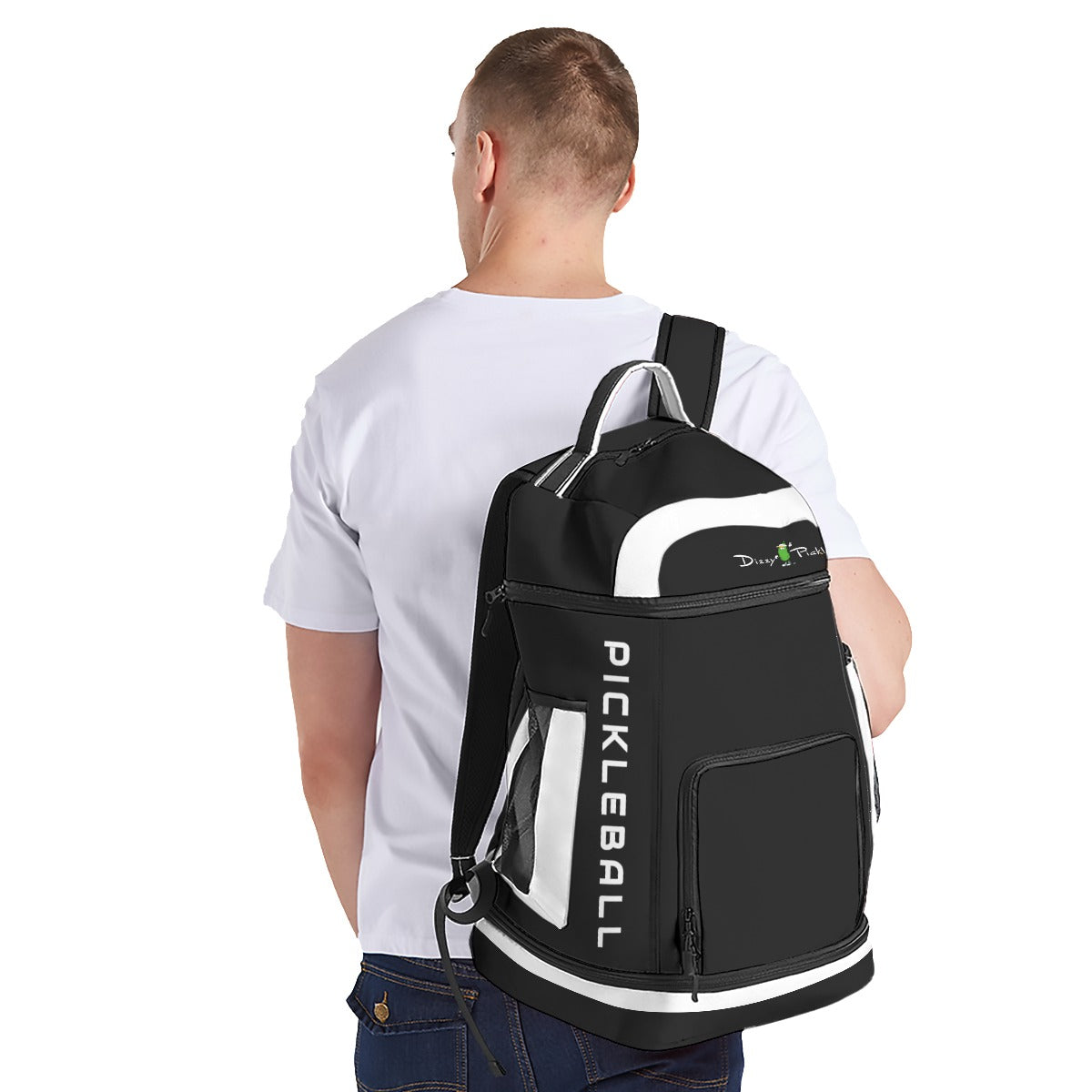 Dizzy Pickle DZY P Classic DW6 Unisex Large Courtside Pickleball Multi-Compartment Backpack with Adjustable Straps