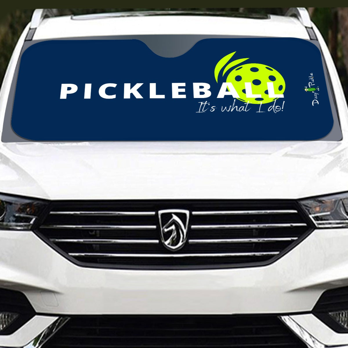 DZY P Classic - Navy Blue -  Pickleball Windshield Sunshade by Dizzy Pickle