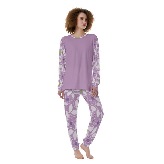 Dizzy Pickle Beth Lavender Women's Pickleball Long Sleeves and Long Pants Pajamas Set