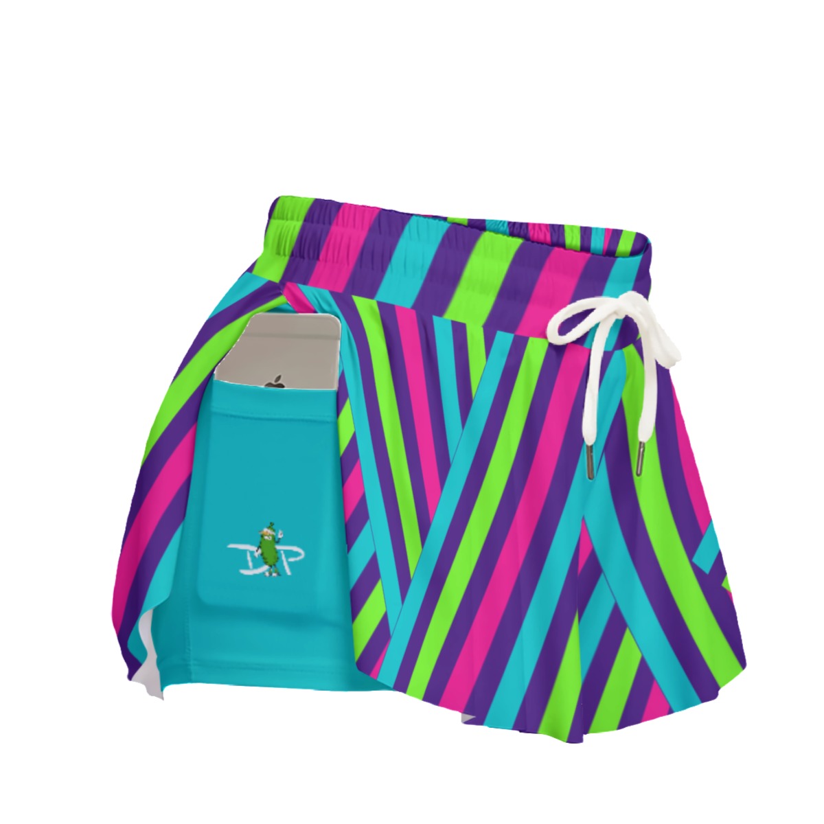 Dizzy Pickle Diana Zig Zag Pickleball Women's Sport Culottes Skorts with Inner Shorts Pockets