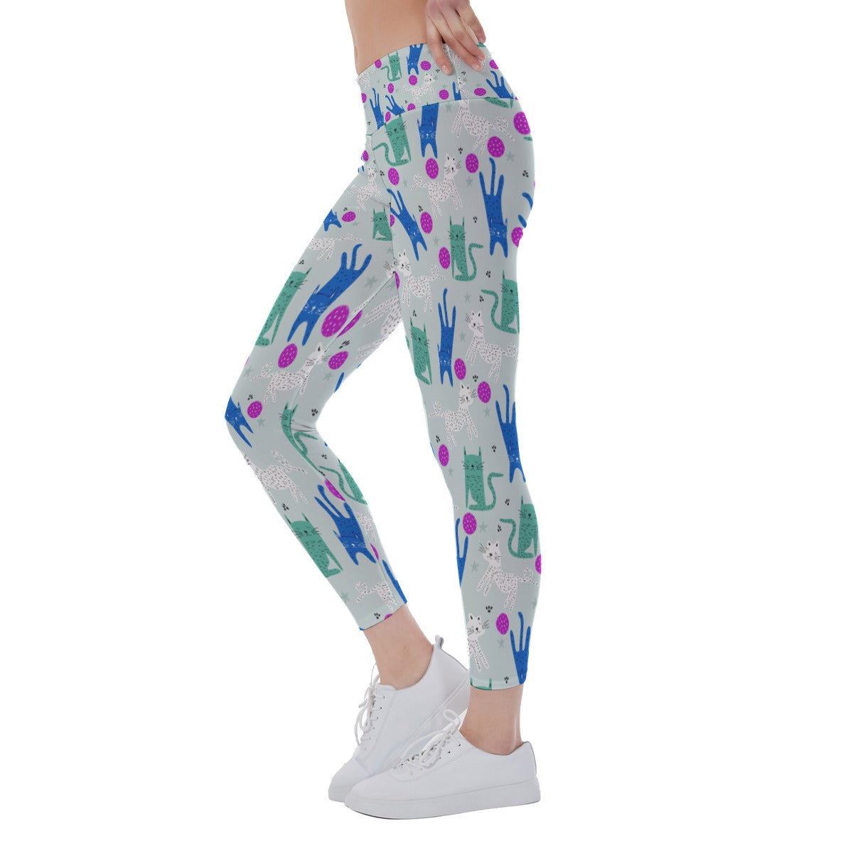 GrayC - Women's Pickleball Leggings - Mid-Fit - by Dizzy Pickle