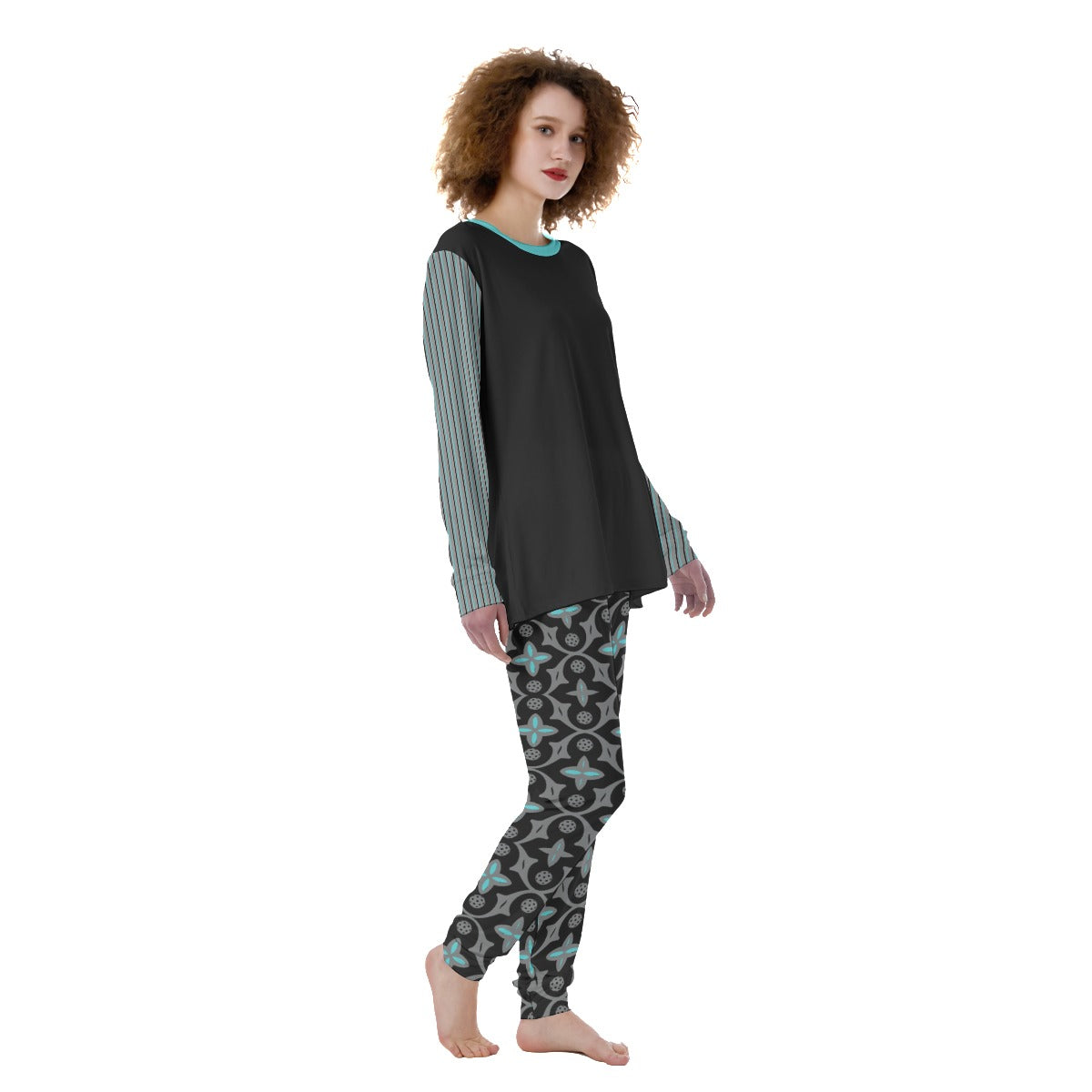 Shelby - Black - Women's Pickleball Pajamas by Dizzy Pickle