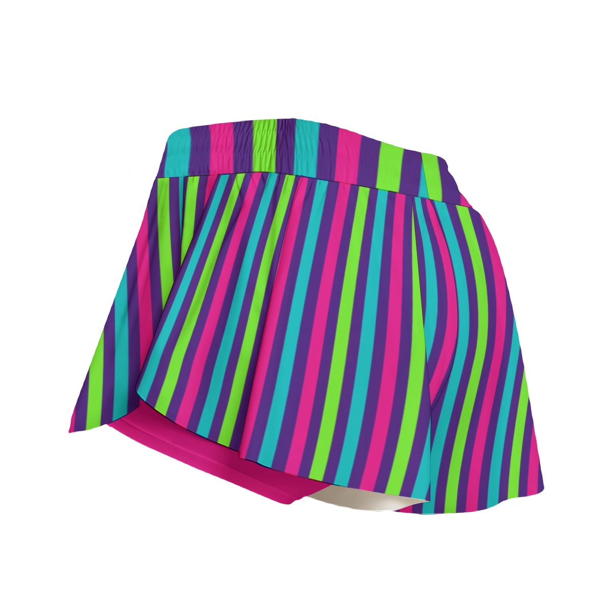 Dizzy Pickle Diana Stripes Pickleball Women's Sport Culottes Skorts with Inner Shorts and Pockets