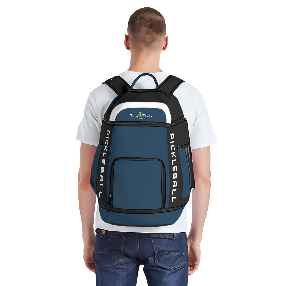 Dizzy Pickle DZY P Classic AK1 Unisex Large Courtside Pickleball Multi-Compartment Backpack with Adjustable Straps