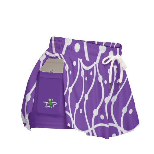 So Sweet - Purple Daze - Pickleball Women's Sport Culottes with Pockets by Dizzy Pickle