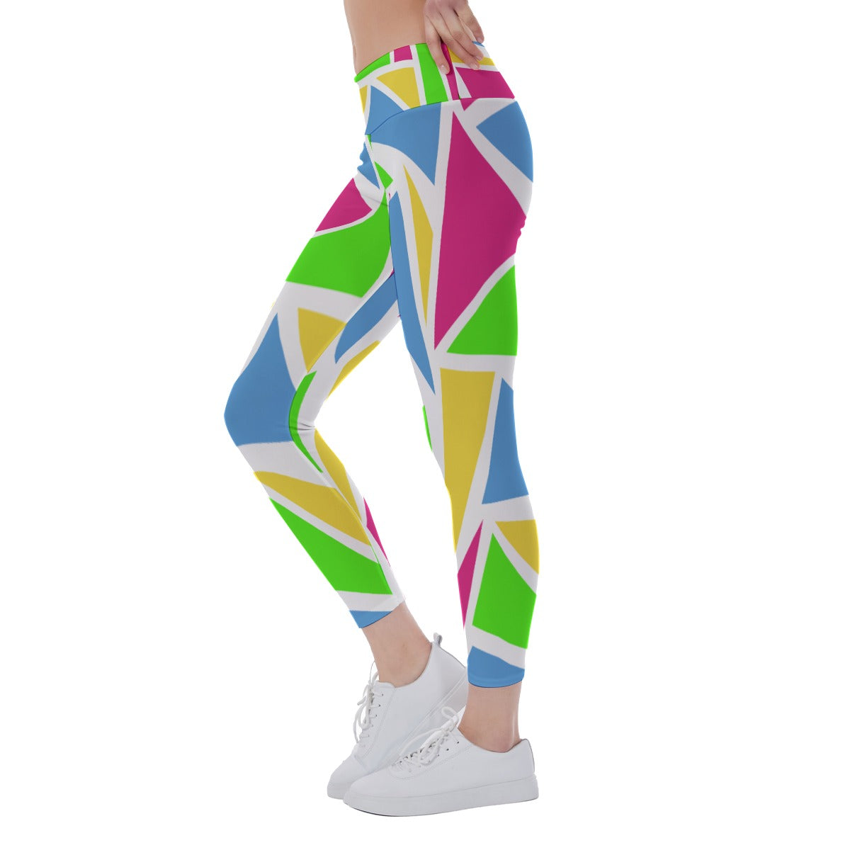 Julie - Shapes - Women's Pickleball Leggings - Mid-Fit - by Dizzy Pickle