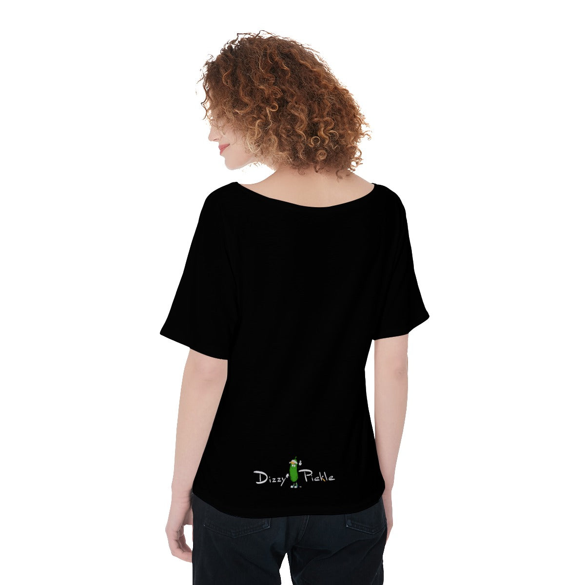 Kati - Large Round Neck T-Shirt by Dizzy Pickle