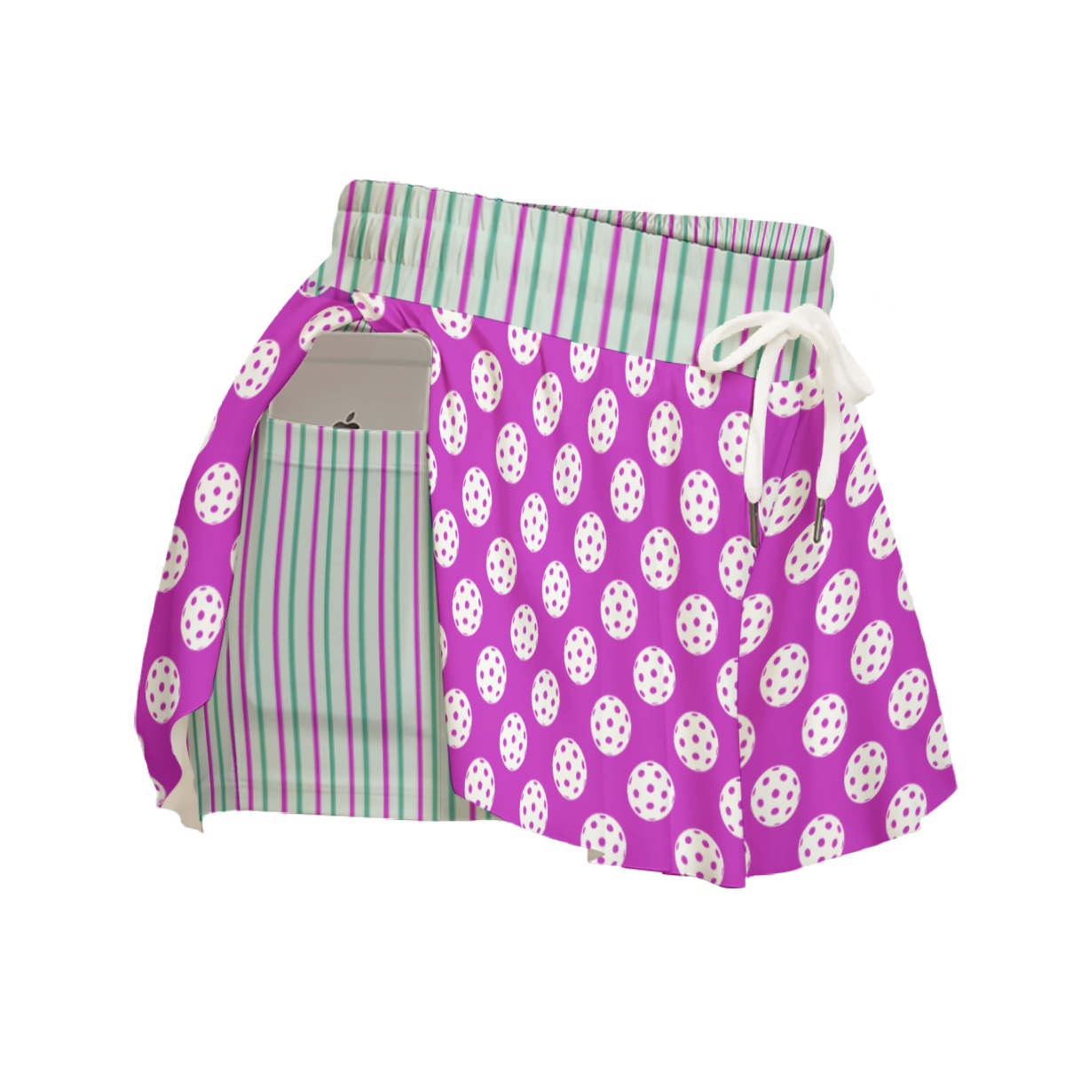 Dizzy Pickle GrayC Balls Pickleball Women's Sport Culottes With Pockets