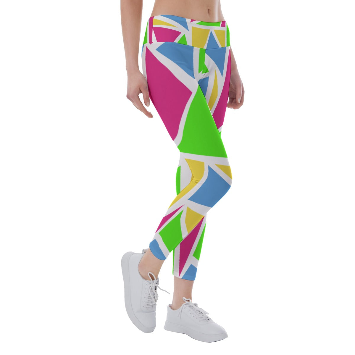 Julie - Shapes - Women's Pickleball Leggings - Mid-Fit - by Dizzy Pickle