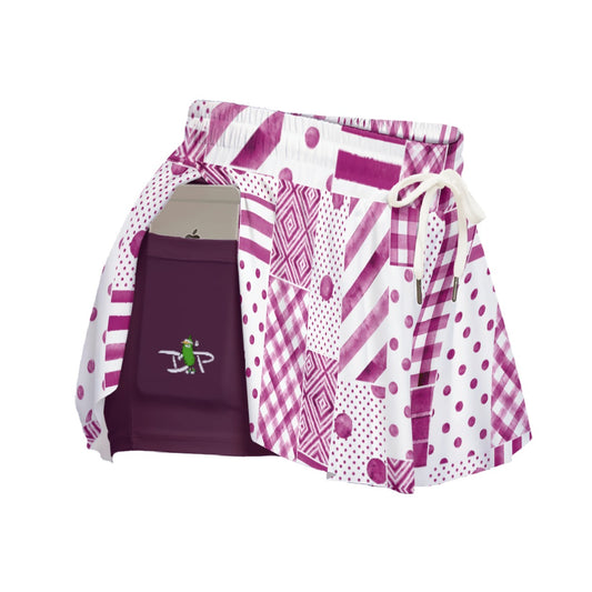 Dizzy Pickle Heidi Patches MW Women's Pickleball Sport Culottes with Pockets