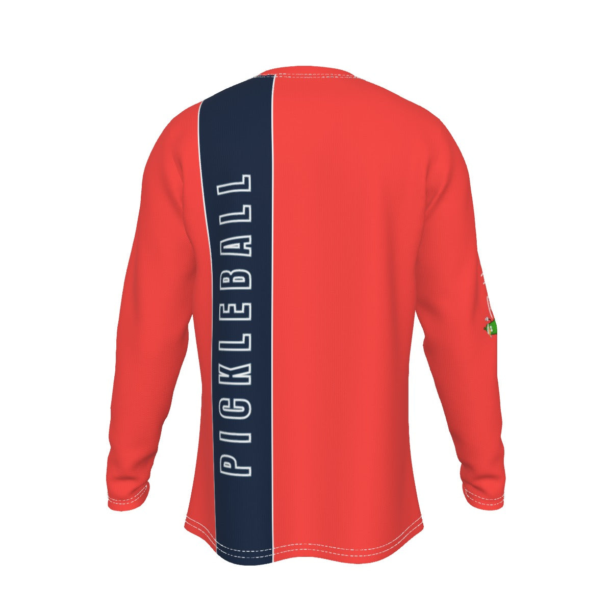 PICKLEBALL - Coral/Navy Blue - Men's Long Sleeve T-Shirt by Dizzy Pickle