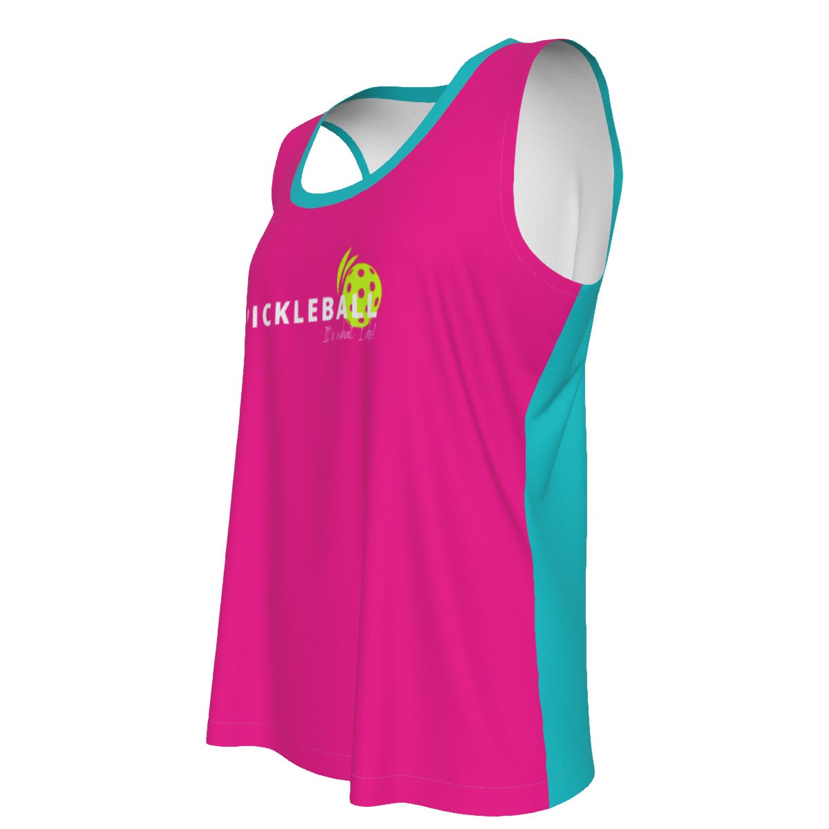 Pickleball It's what I do - Sports Tank Top by Dizzy Pickle - Pink/Teal