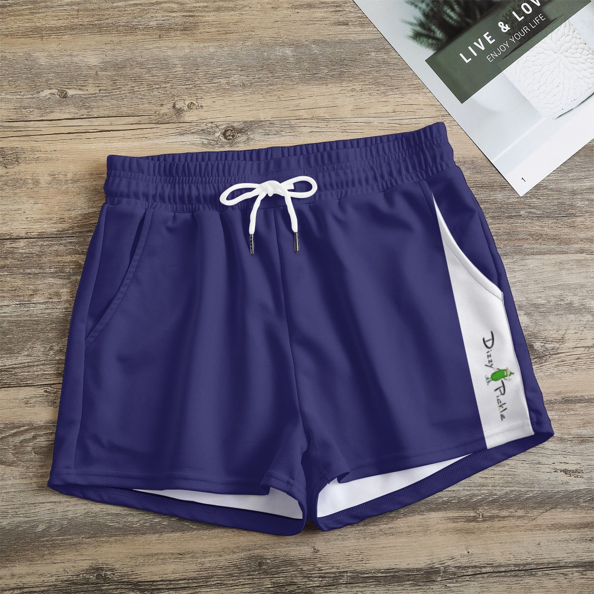 Dizzy Pickle DZY P Classic Women's Pickleball Casual Shorts with Pockets Eggplant