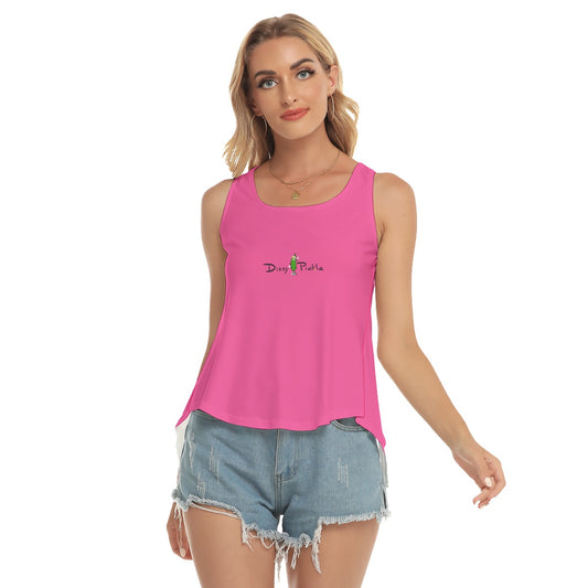 Dizzy Pickle DZY P Classic Women's Pickleball Open-Backed Sleeveless Tank Top Bubble Gum Pink