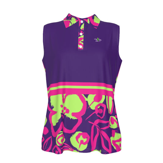 Dizzy Pickle Lesia Blooms PPG Women's Pickleball Sleeveless Polo Shirt