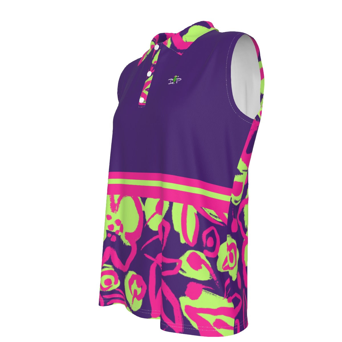 Dizzy Pickle Lesia Blooms PPG Women's Pickleball Sleeveless Polo Shirt