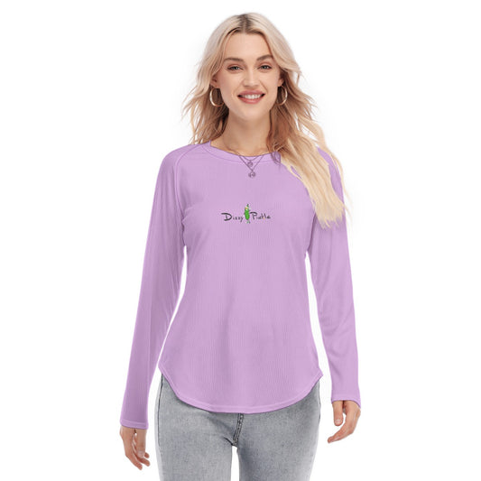 Dizzy Pickle DZY P Classic Lavender Women's Long Sleeve U-Shape Hem T-Shirt