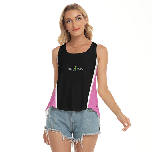 Dizzy Pickle Coming Up Daisies PB Solid B Women's Pickleball Open-Backed Sleeveless Tank Top