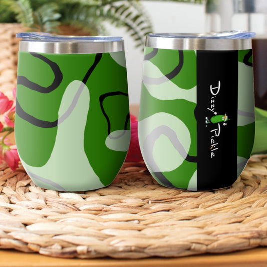 Kati - Doodles - Stainless Steel Wine Tumbler by Dizzy Pickle