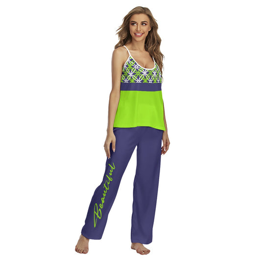 Dizzy Pickle Beautiful Women's Pickleball Sleeveless Cami Pajamas Set