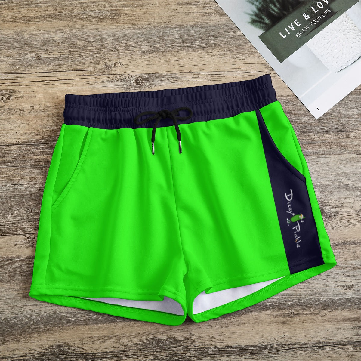 Lisa - Green - Pickleball Casual Shorts by Dizzy Pickle