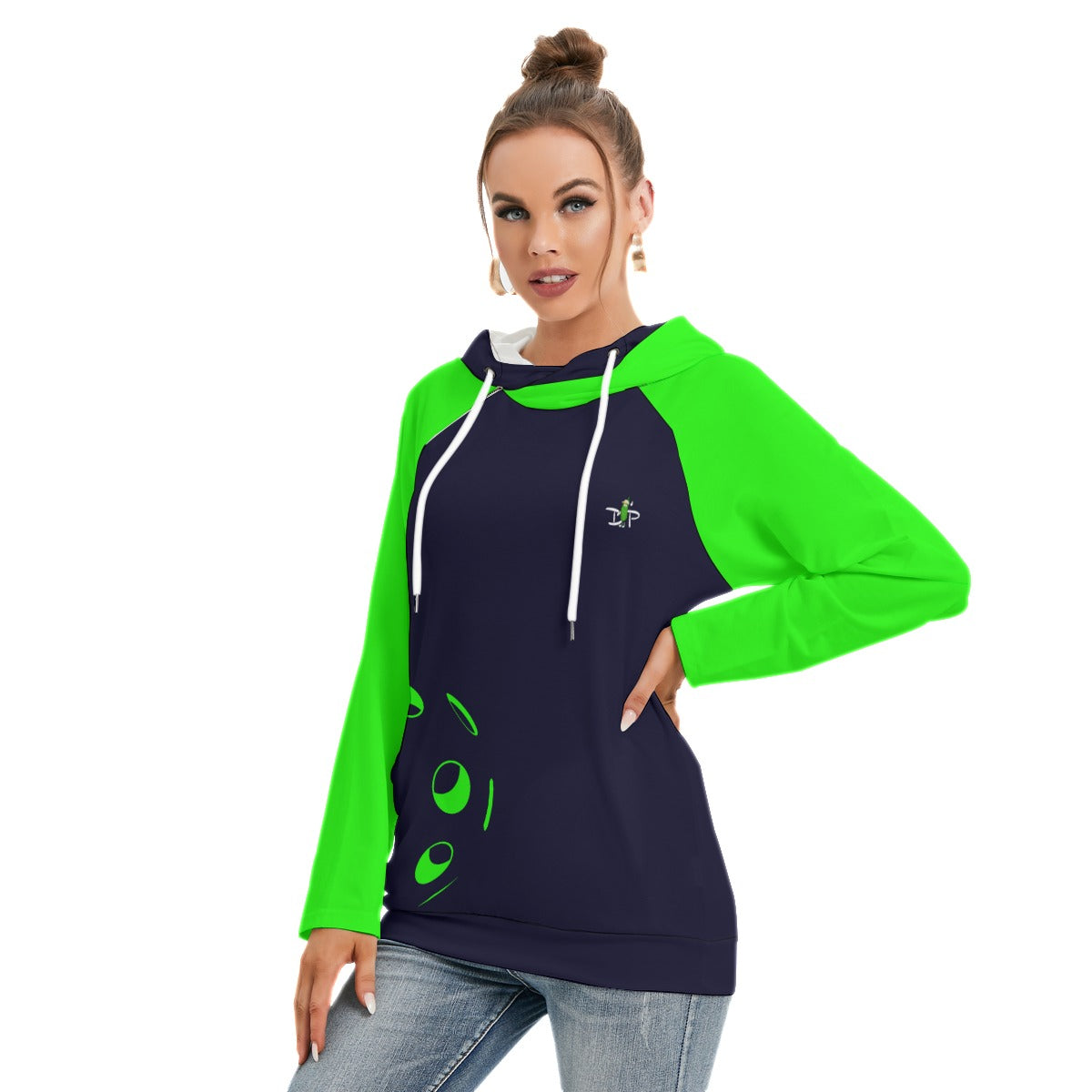 Lisa - Navy Blue - Ball - Double Hat Hoodie by Dizzy Pickle