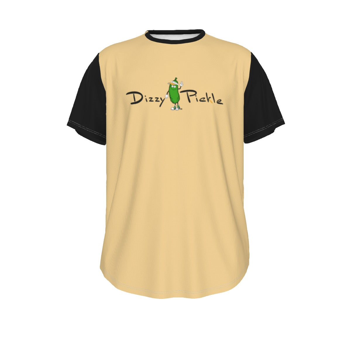 DZY P Classic - Sand/Black - Men's Short Sleeve Rounded Hem by Dizzy Pickle