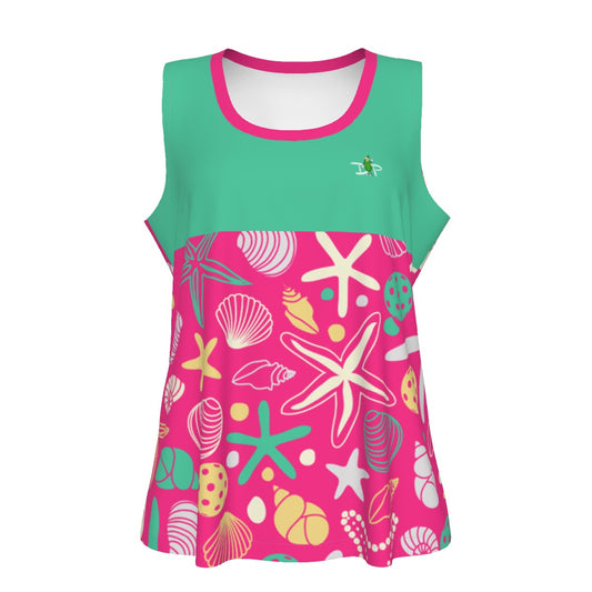 Dizzy Picle MaryEllen Sea Green Women's Pickleball Sports Tank Top