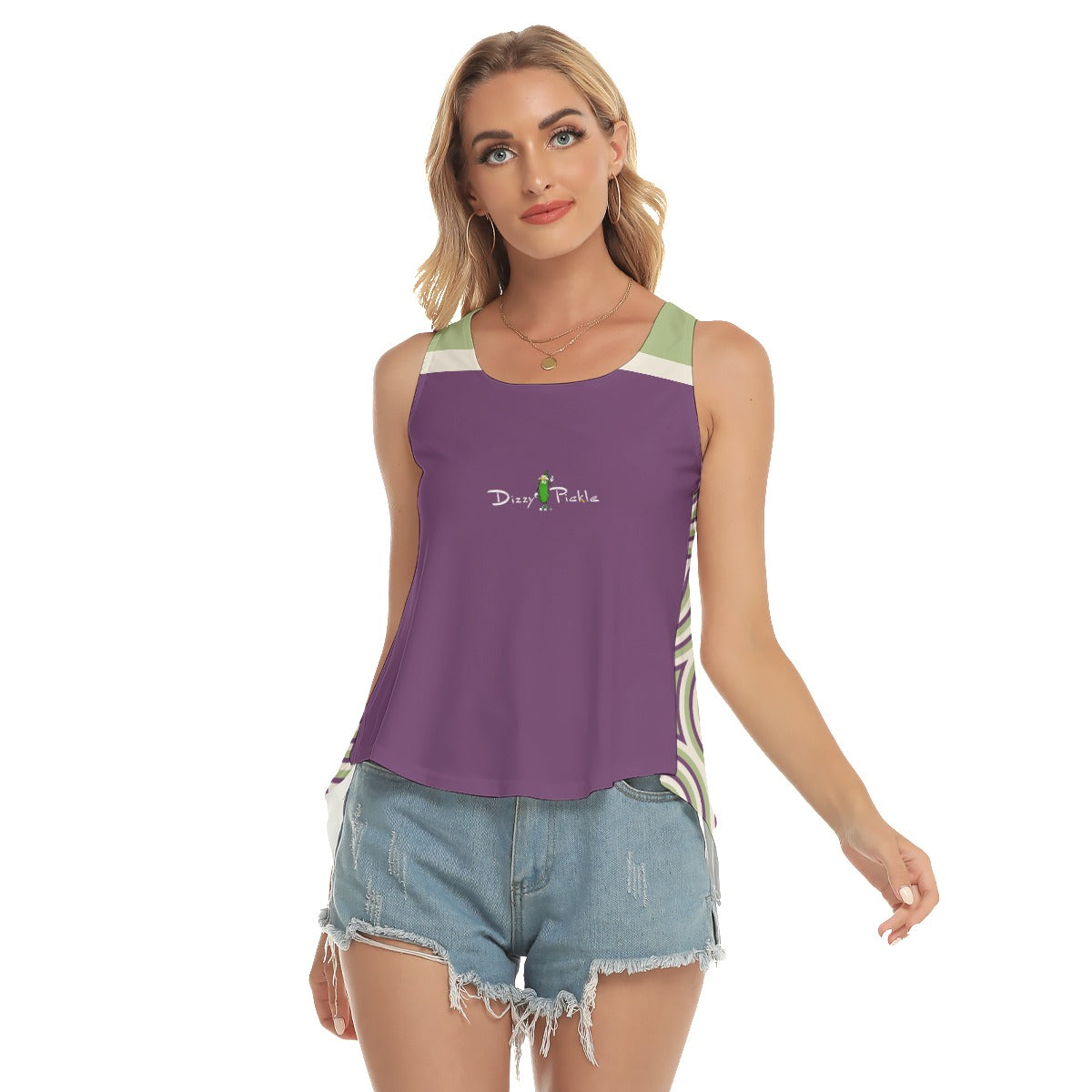 Heather - Wiggles - Open-Backed Tank Top by Dizzy Pickle