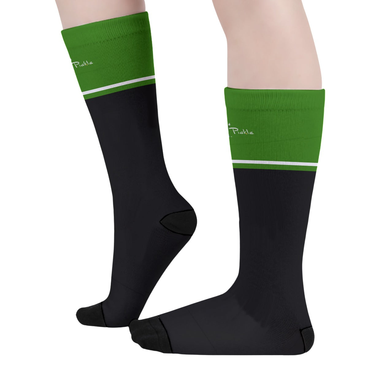 Kati - Black - Pickleball Long Socks by Dizzy Pickle